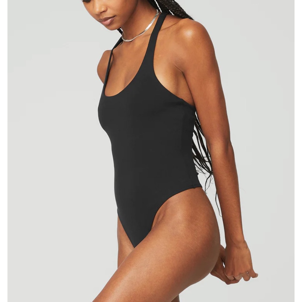 Alo sleek black bodysuit
